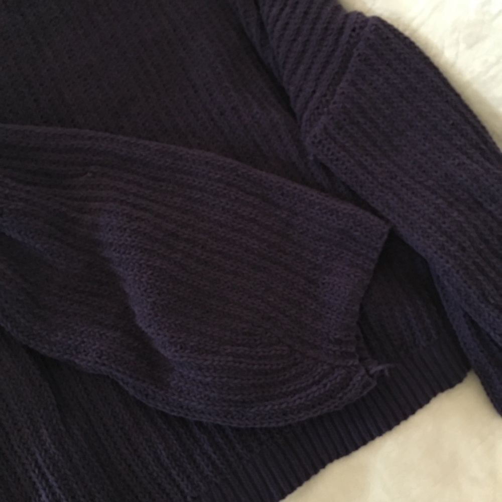 Deep Purple Chunky Sweater